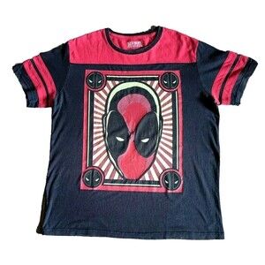 Marvel Deadpool T-Shirt Men's XL Black Short Sleeve